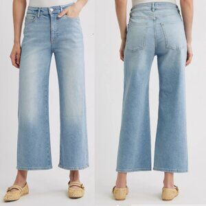 Warp + Weft Cropped Wide Leg Jeans Incheon Size 27